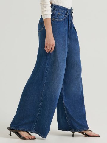 Women's Premium LQD Slouchy Pleated Trouser Jean