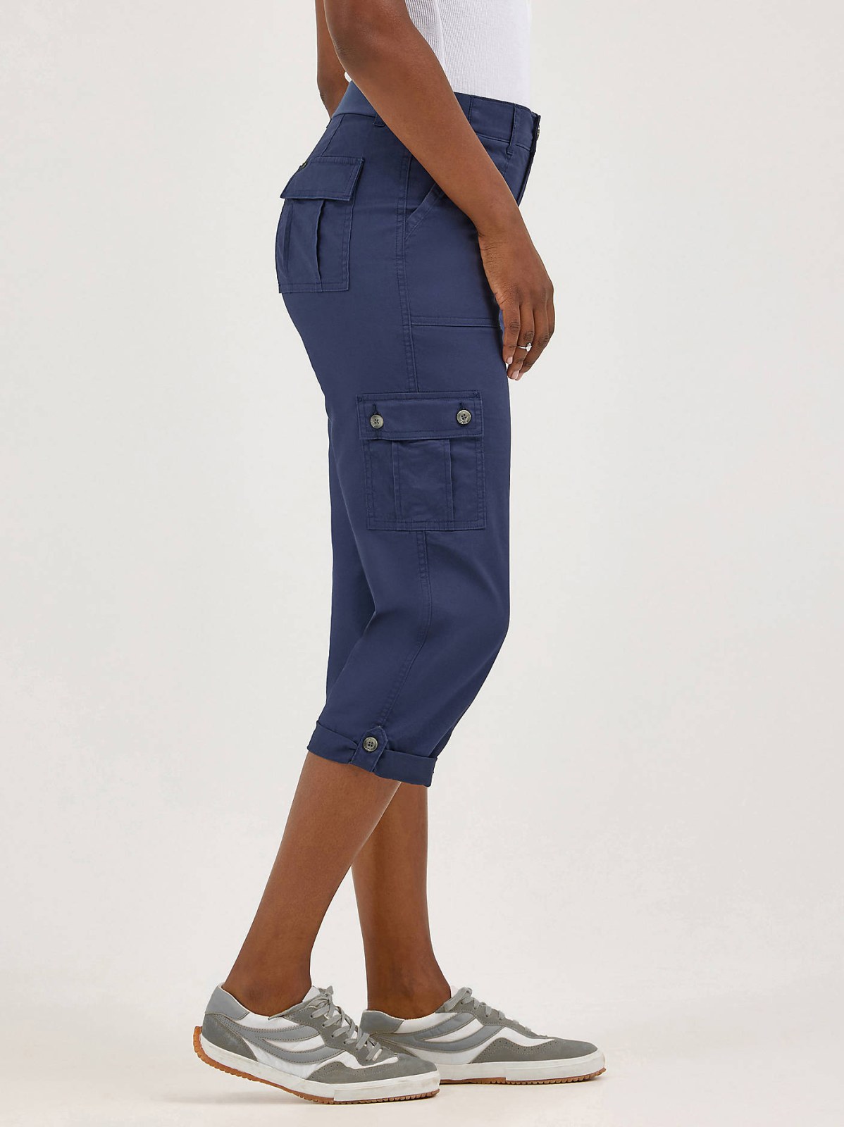 Women's Ultra Lux Comfort with Flex-to-Go Relaxed Fit Cargo Capri - view 4