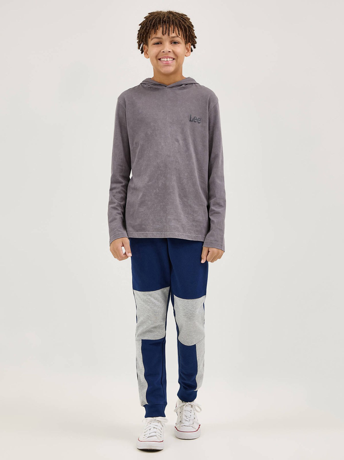 Boy's Oil Wash Hooded Jersey Logo Tee - view 4