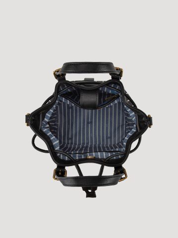 Women's Striped Bucket Backpack