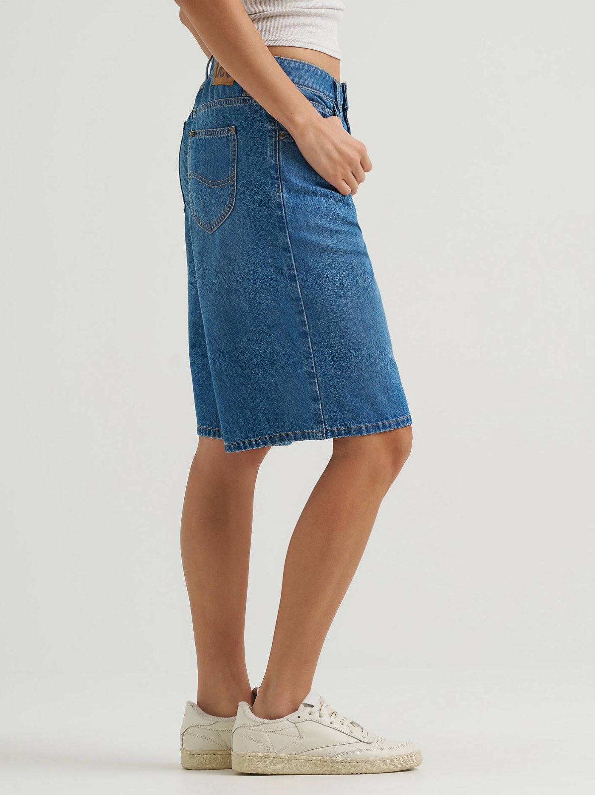 Women's Long Denim Short - view 5