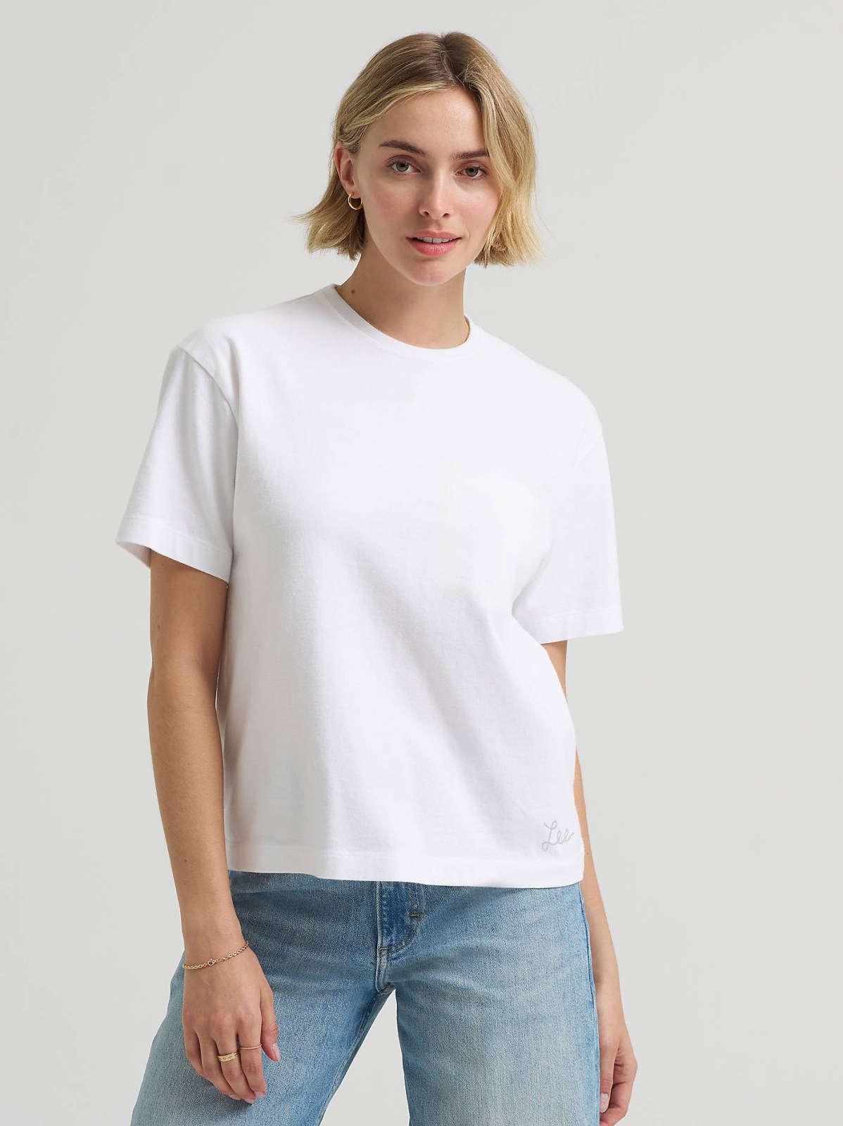 Women's Solid Crew Neck Tee
