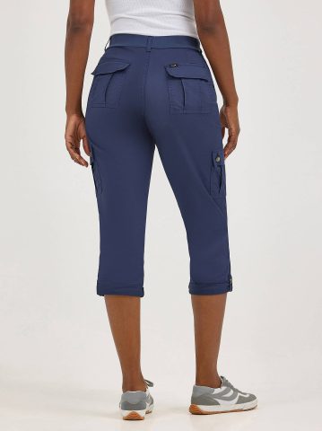Women's Ultra Lux Comfort with Flex-to-Go Relaxed Fit Cargo Capri