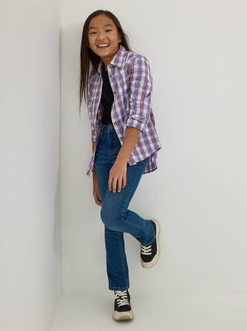 Girl's High Rise Flare Jean