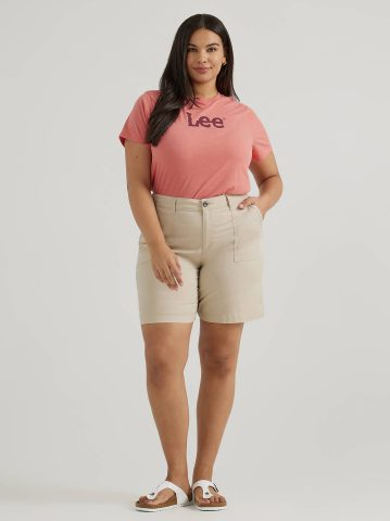 Women's Ultra Lux Comfort with Flex-To-Go Relaxed Fit Utility Bermuda (Plus)