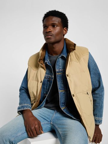 Men's Reversible Western Puffer Vest