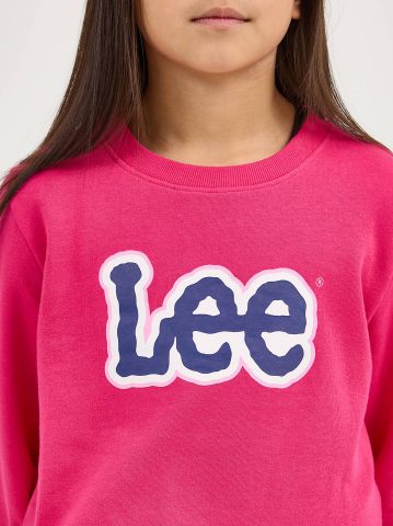 Girl's Crop Logo Crewneck