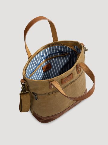Women's Canvas Side Zip Tote