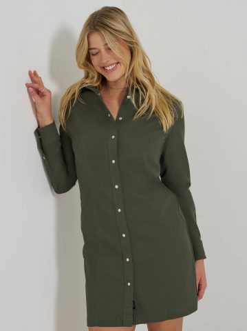 Women's Western Button Down Dress — alternate view