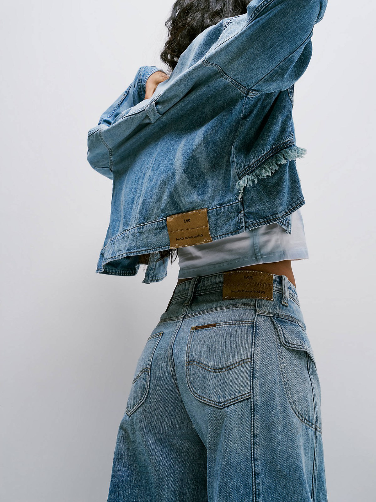 Women's Lee® x Feng Chen Wang Denim Peplum Shirt - view 8