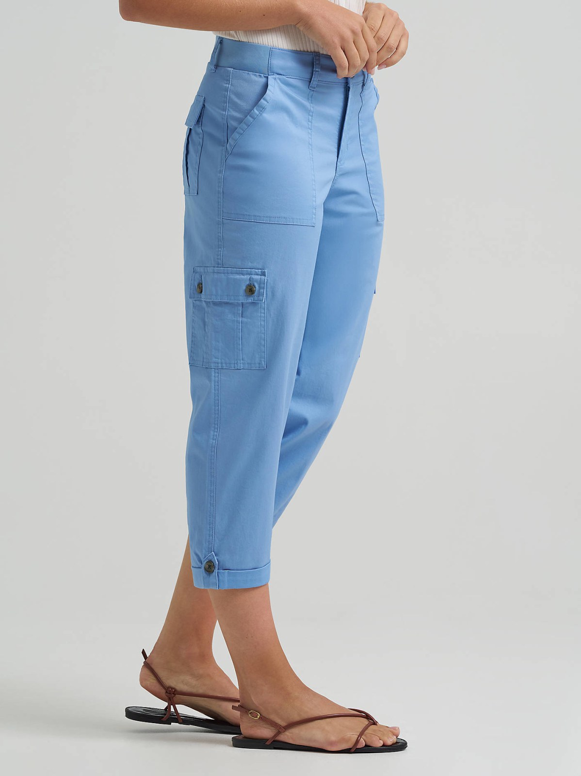 Women's Ultra Lux Comfort with Flex-to-Go Relaxed Fit Cargo Capri - view 4