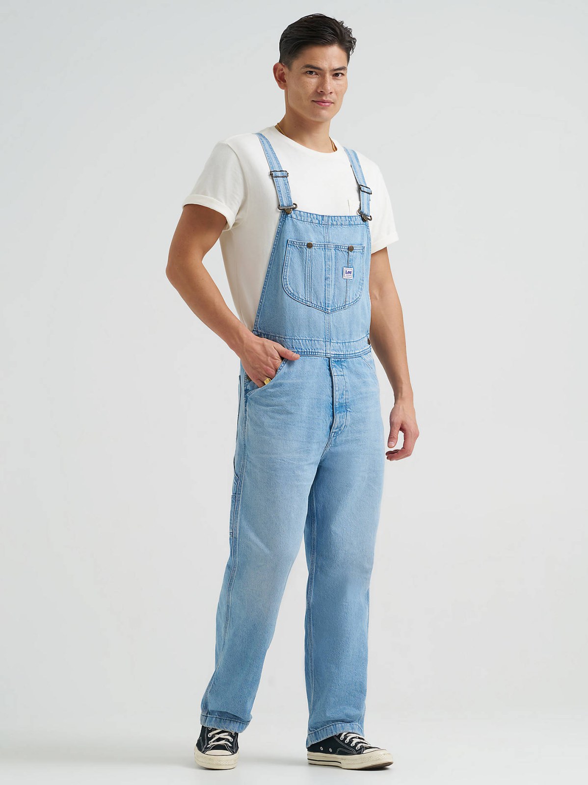 Men's Relaxed Straight Button Fly Bib Overall