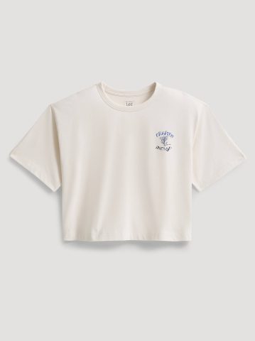 Women's Boxy Fit Crafted Indigo Graphic Tee