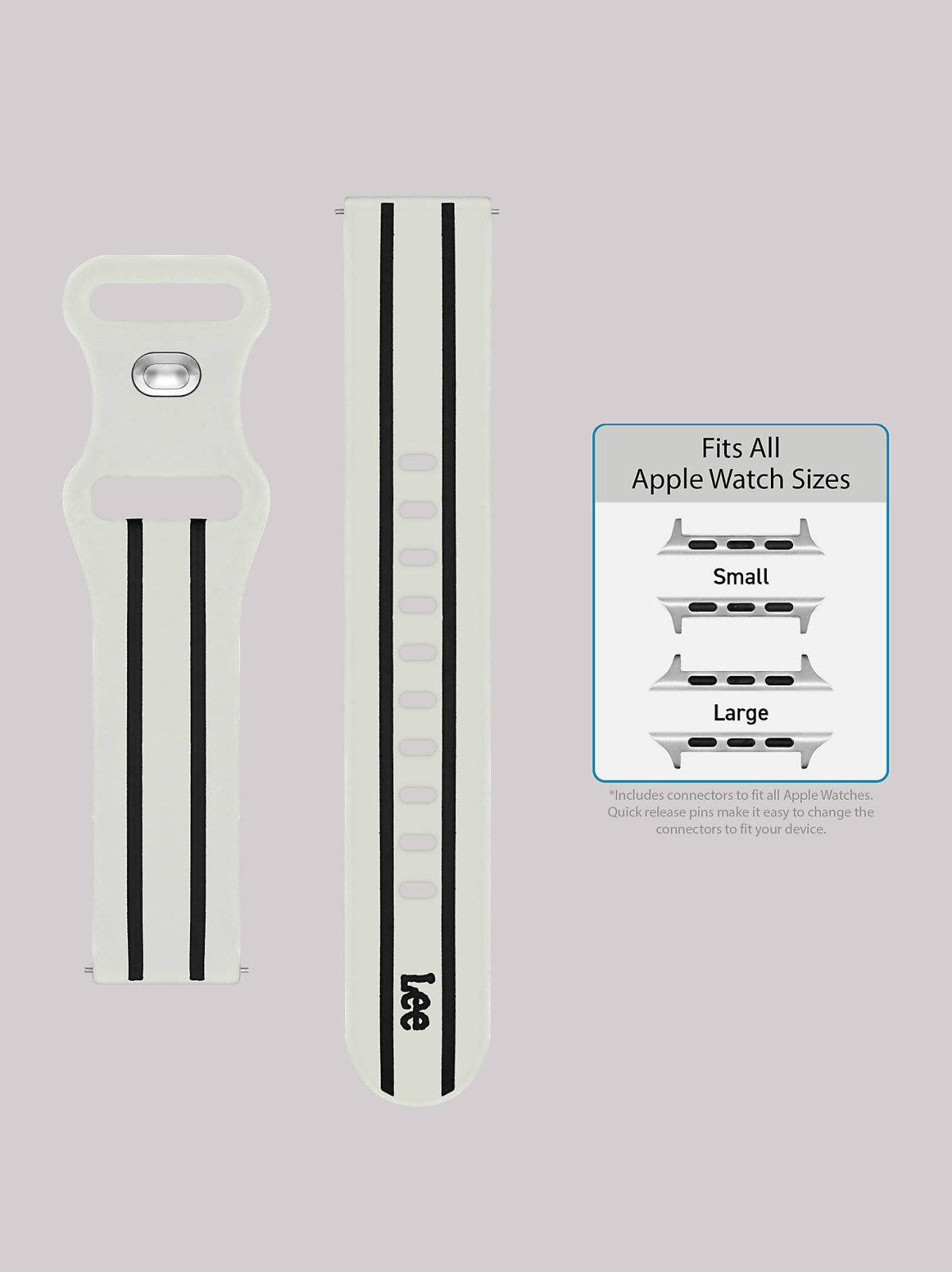 Stripe Silicone Universal Watchband - view 5