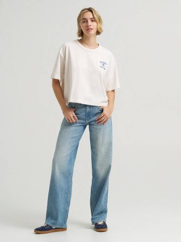 Women's Boxy Fit Crafted Indigo Graphic Tee