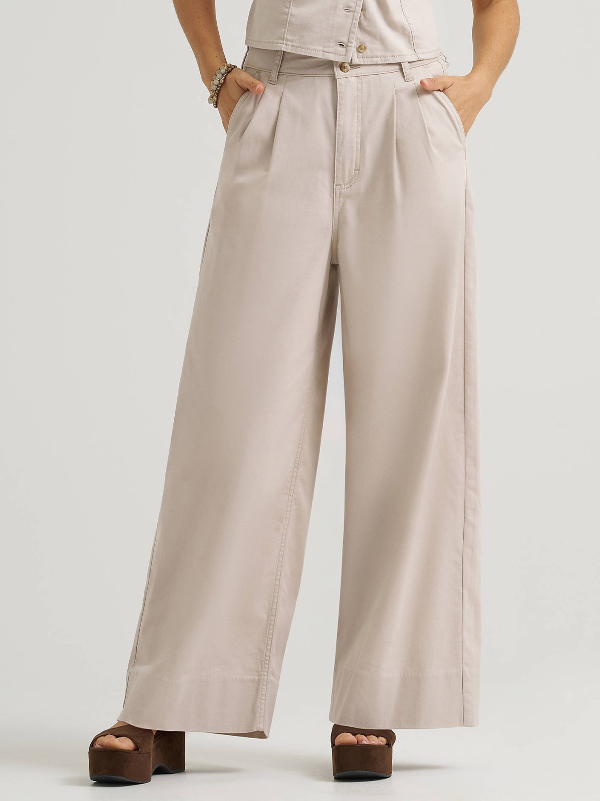 Women's Loose Pleated Trouser Pant - view 2