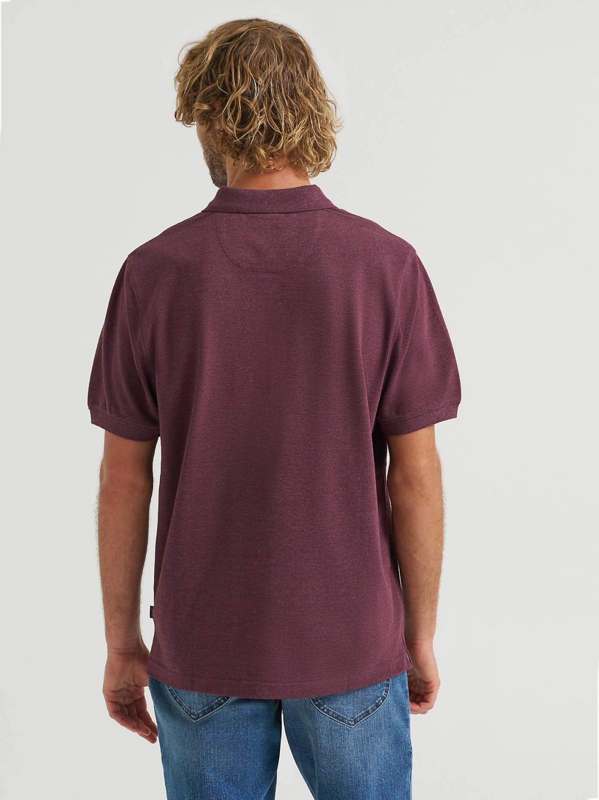 Men's Solid Mini Pique Polo Shirt - view 2