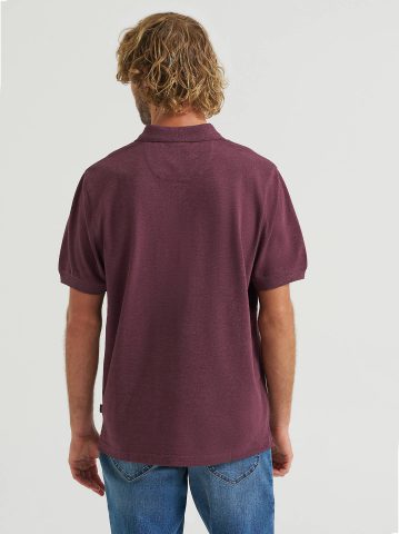 Men's Solid Mini Pique Polo Shirt