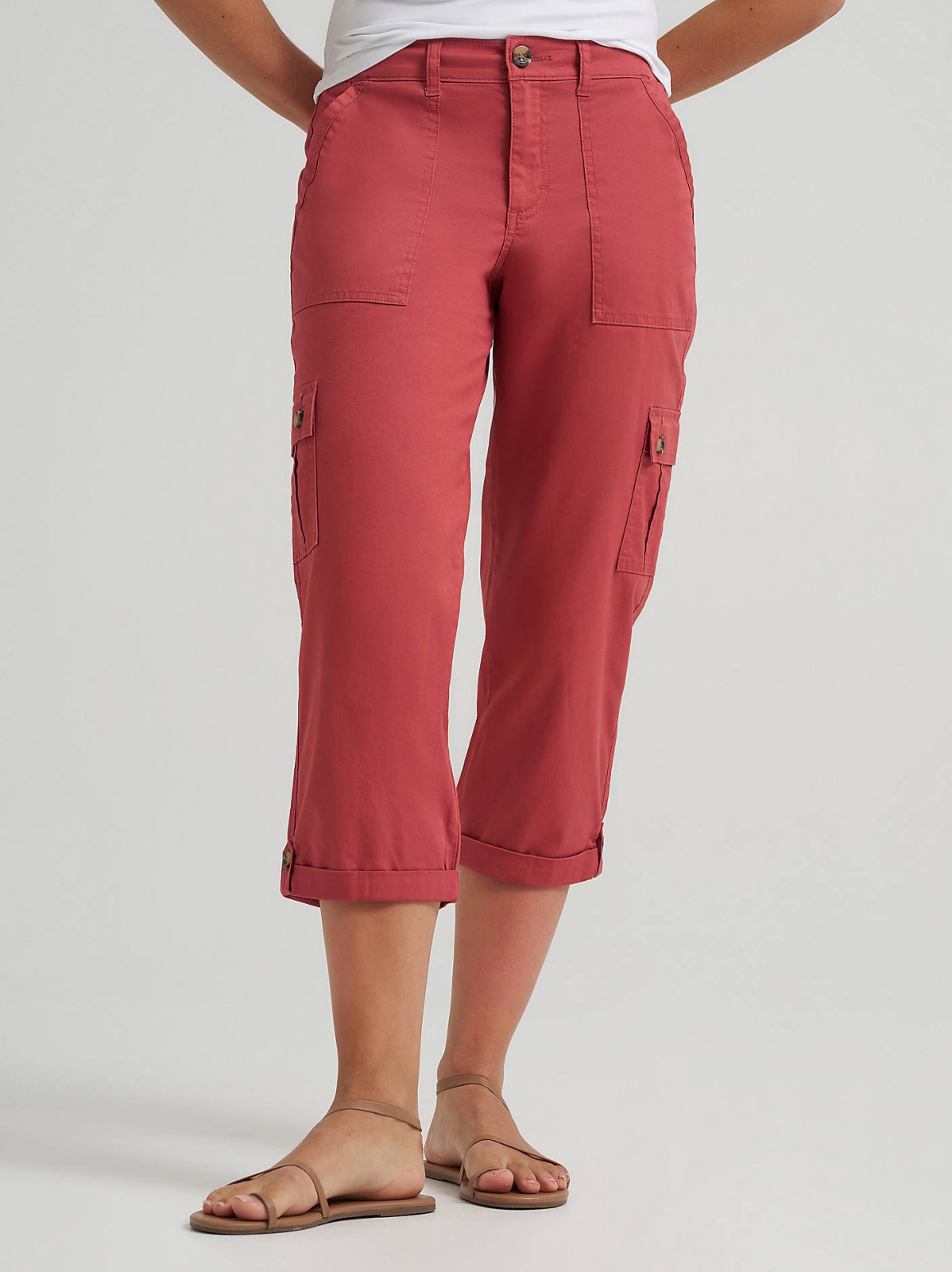 Women's Ultra Lux Comfort with Flex-to-Go Relaxed Fit Cargo Capri - view 2