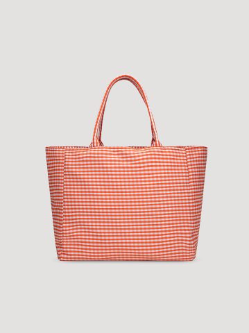 Women's Gingham Tote Bag