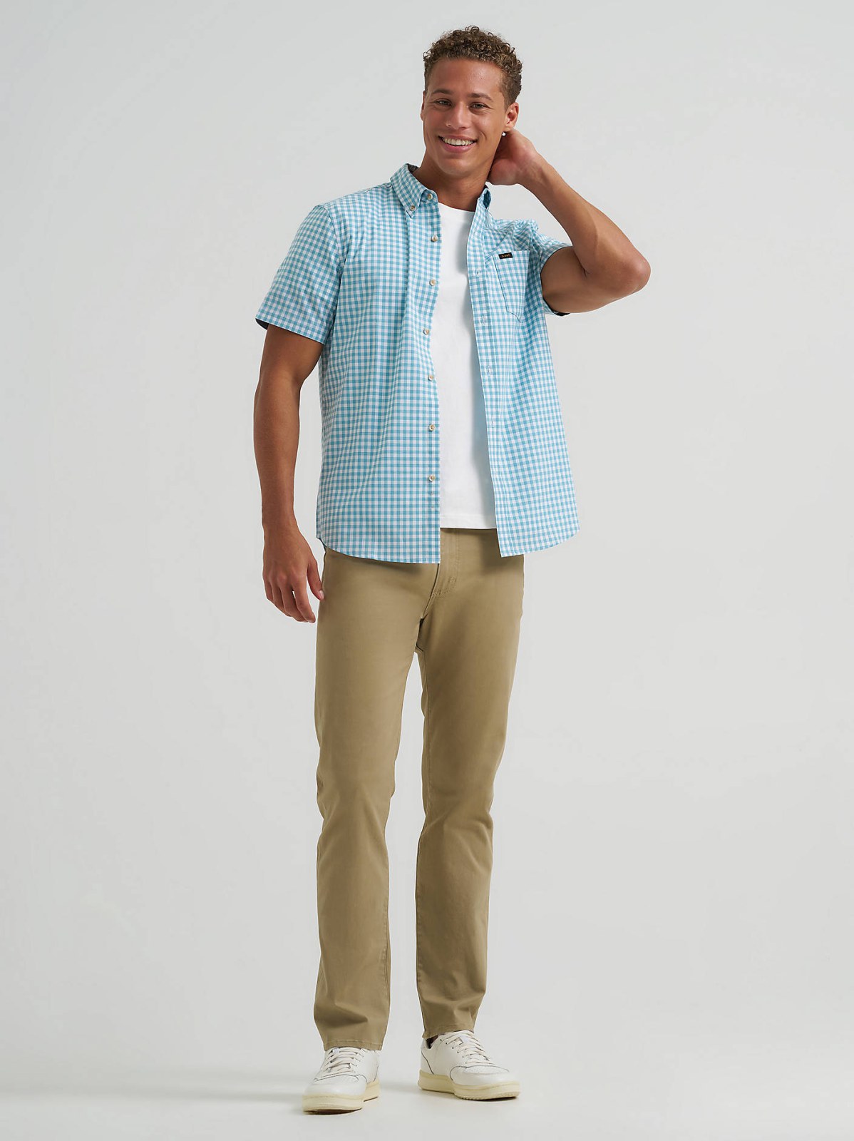Men's One Pocket Plaid Button Down Shirt - view 4