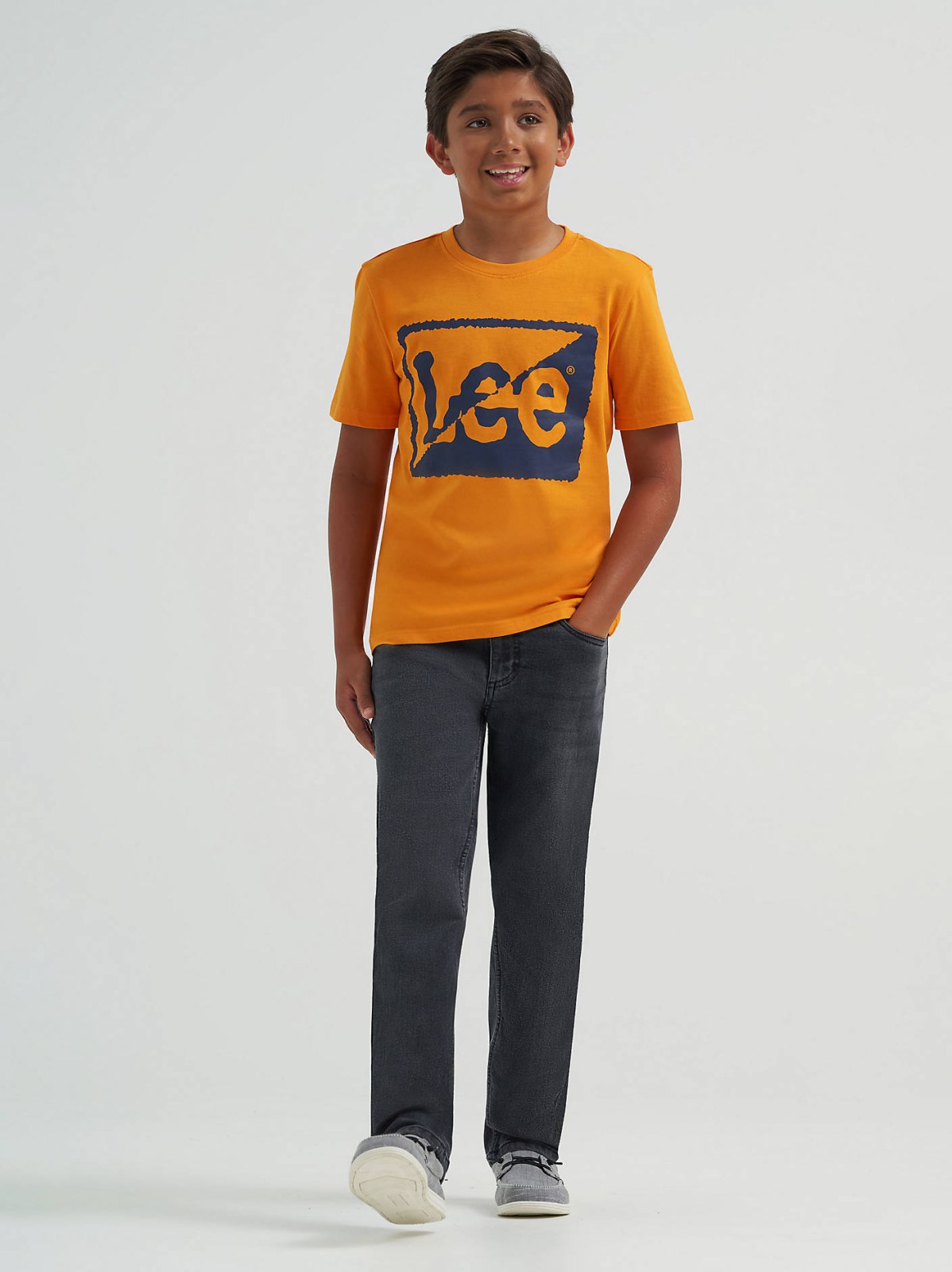 Boy's Split Square Logo Tee - view 4