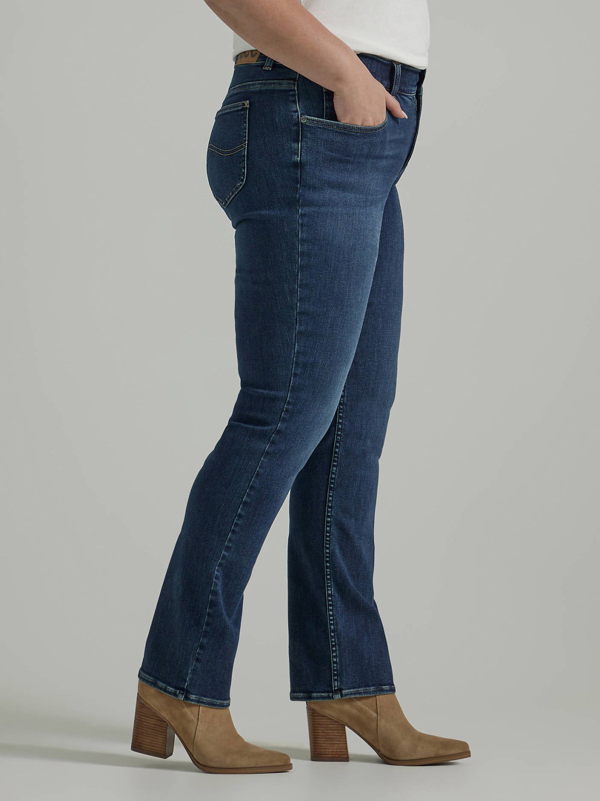 Women's Ultra Lux Comfort with Flex Motion Straight Jean (Plus) - view 4