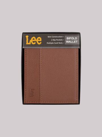 Men's Embossed Logo Bifold Wallet