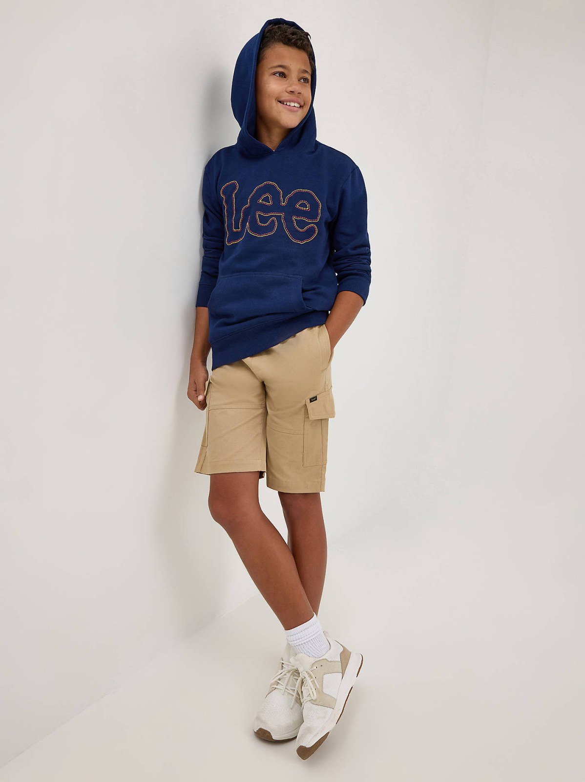 Boy's Rib Stretch Pull On Cargo Short - view 7