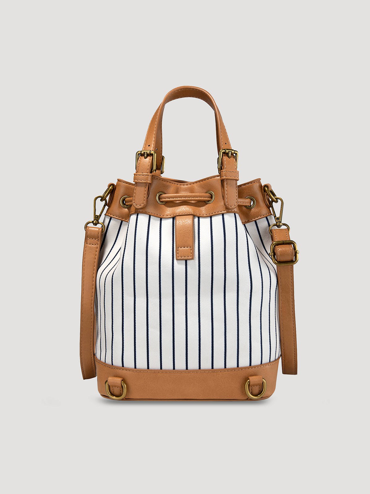 Women's Striped Bucket Backpack - view 2