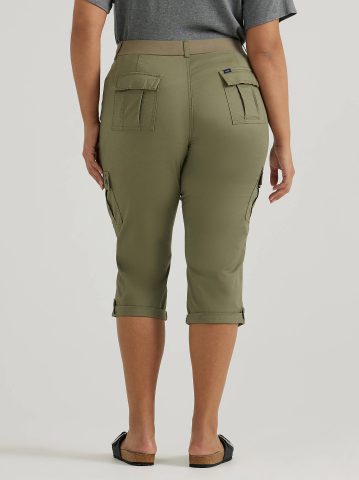 Women's Ultra Lux Comfort with Flex-To-Go Relaxed Fit Cargo Capri (Plus)