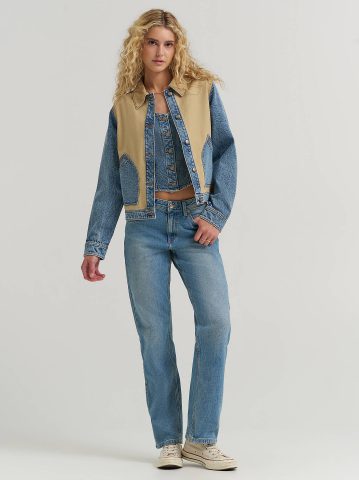 Women's Mixed Media Jacket