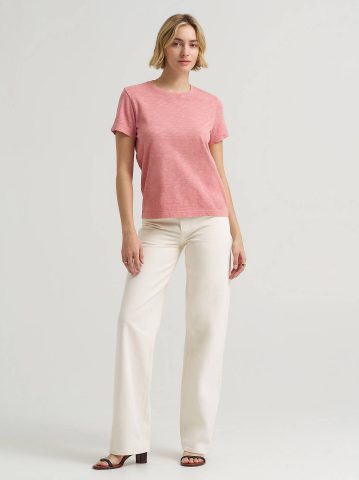 Women's Solid Crew Neck Tee