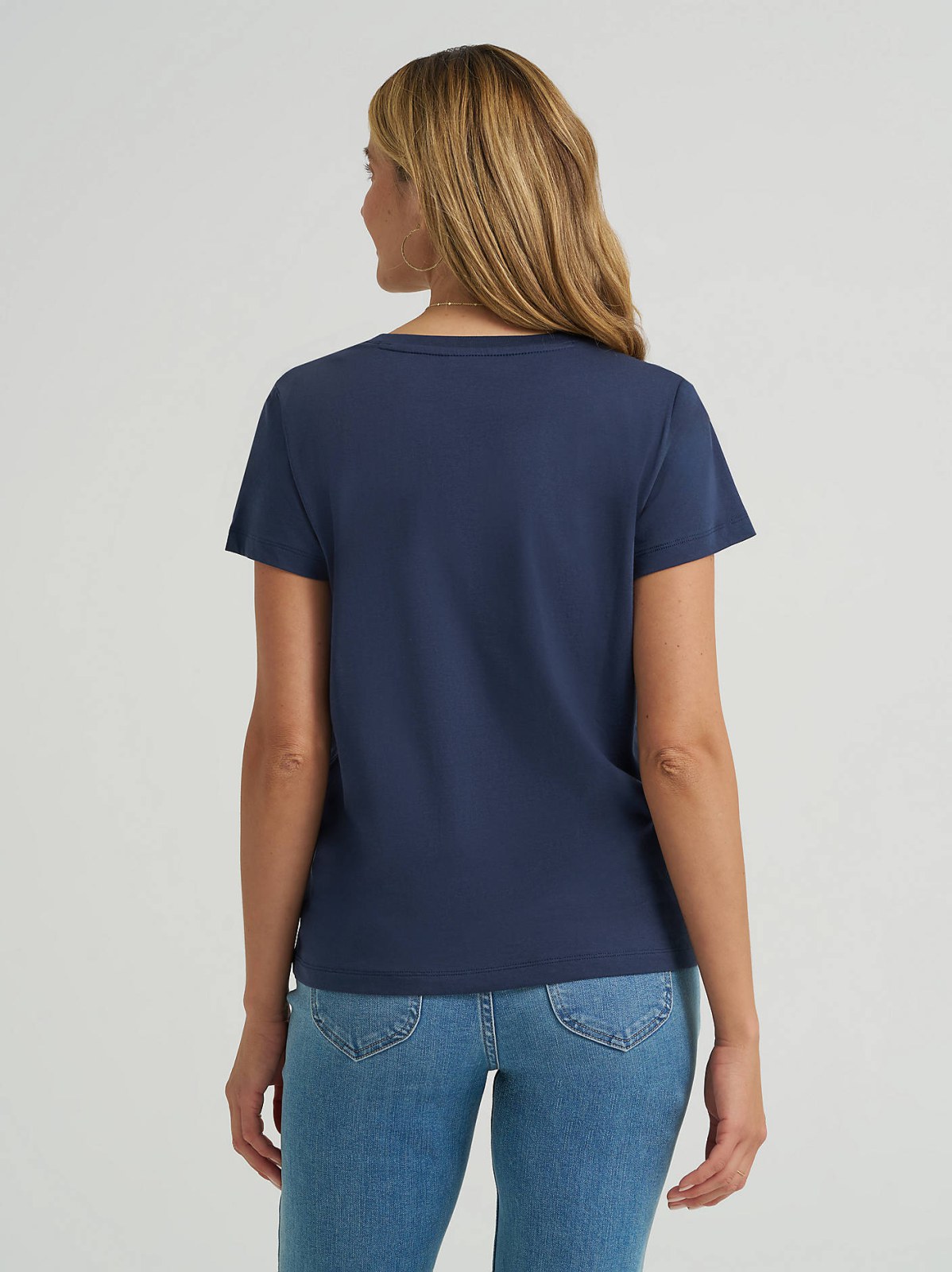 Women's Solid V-Neck Logo Tee - view 2