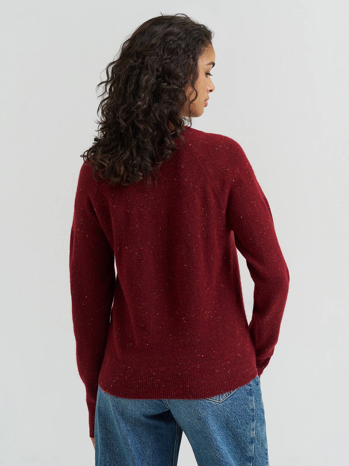 Women's Wool Blend Solid Sweater - view 2
