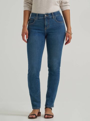 Women's Ultra Lux Comfort Flex Motion Slim Straight Jean with Ever Fit®