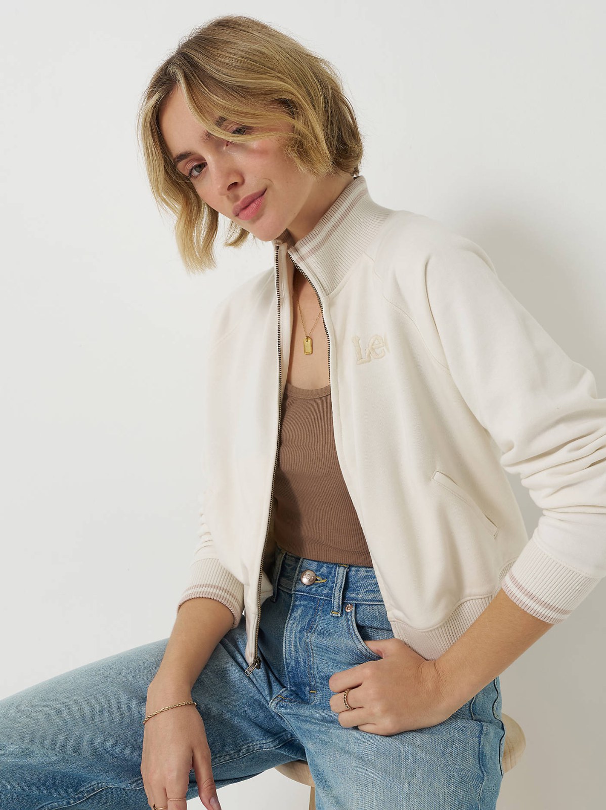 Women's Full Zip Logo Sweatshirt - view 2