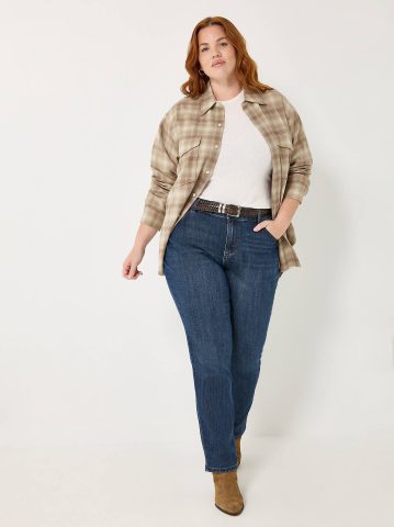 Women’s Stretch Relaxed Fit Straight Leg Jean (Plus)