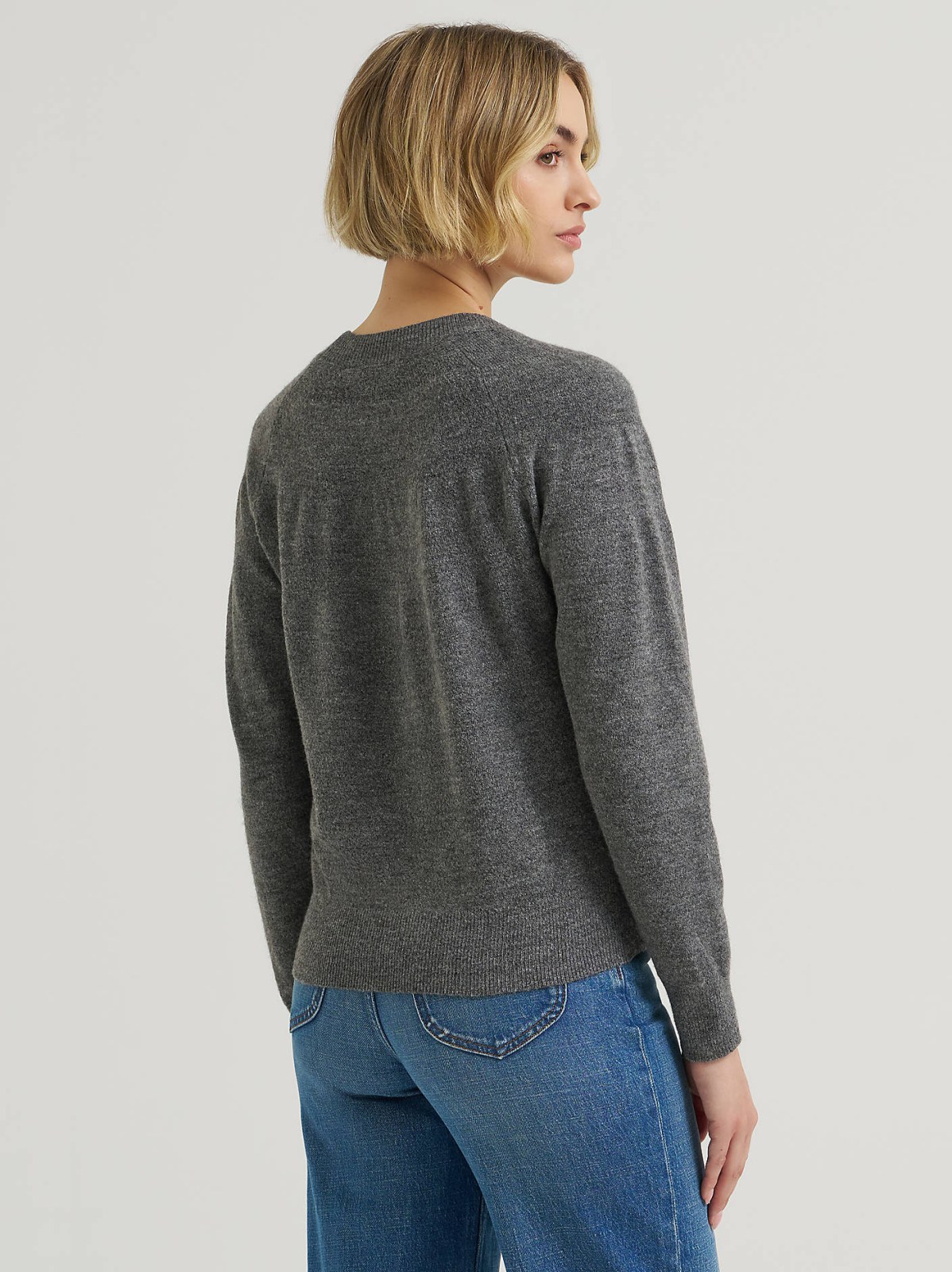 Women's Wool Blend Solid Sweater - view 2