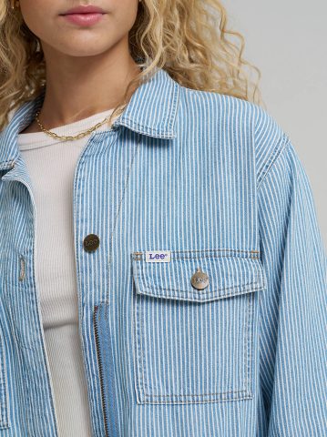 Women's Railroad Stripe Utility Jacket