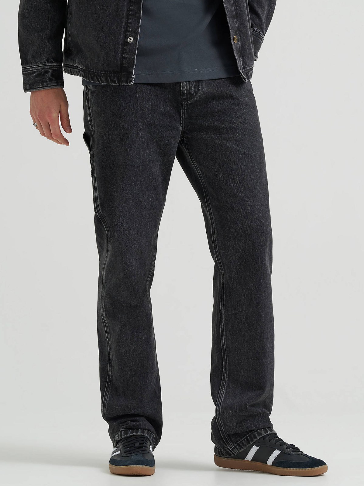 Men's 100% Cotton High Rise Loose Straight Carpenter Jean - view 2