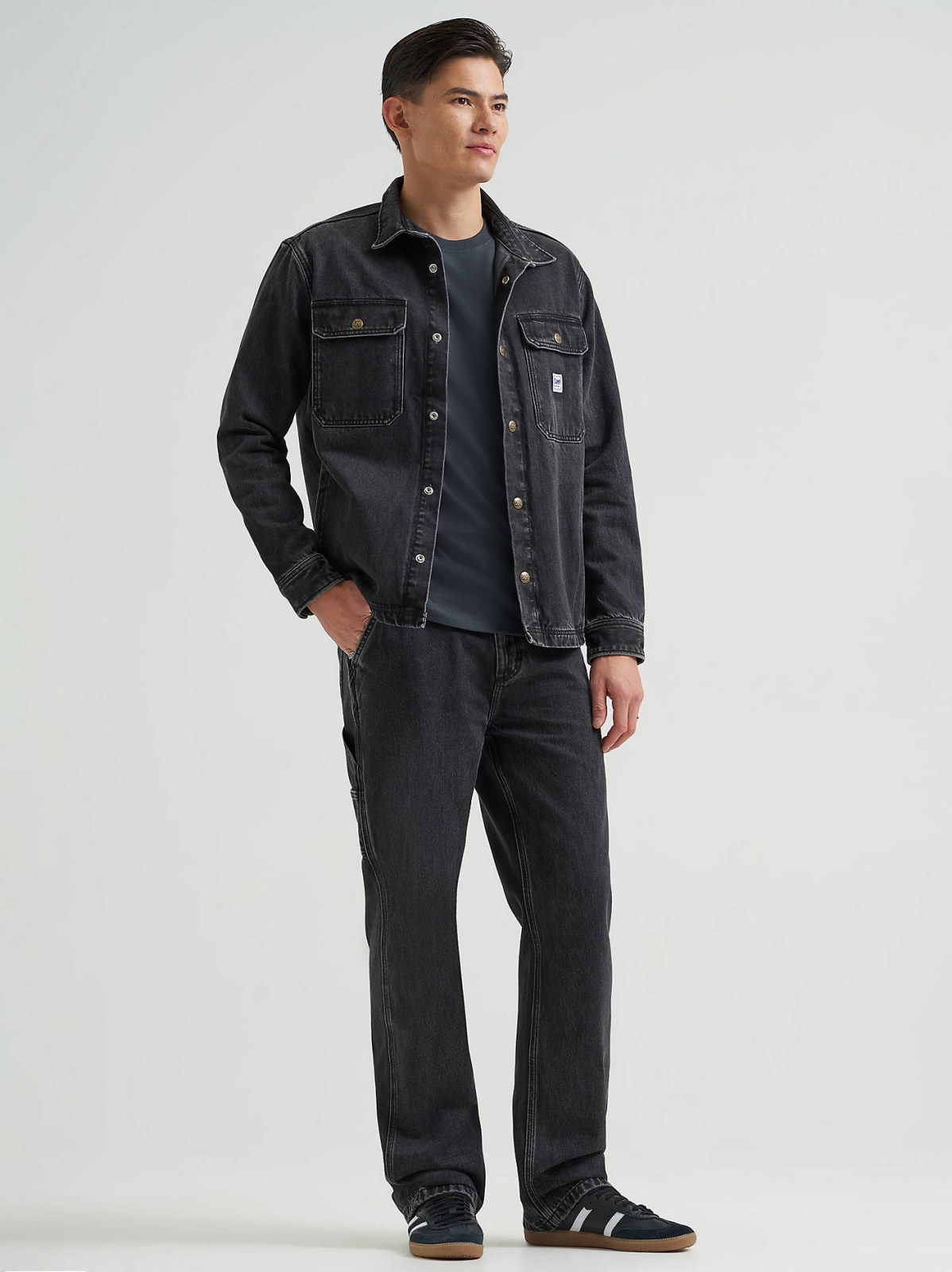 Men's 100% Cotton High Rise Loose Straight Carpenter Jean - view 9