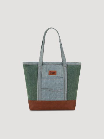 Women's Color Block Tote Bag