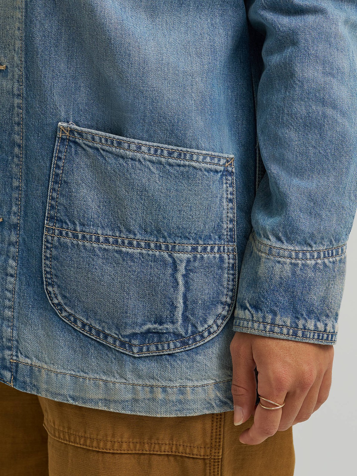 Women's Denim Utility Chore Jacket - view 6