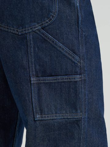 Men's 100% Cotton High Rise Loose Straight Carpenter Jean
