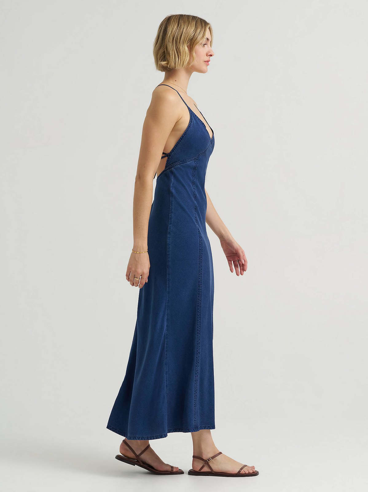 Women's Cross Back Maxi Slip Dress - view 3