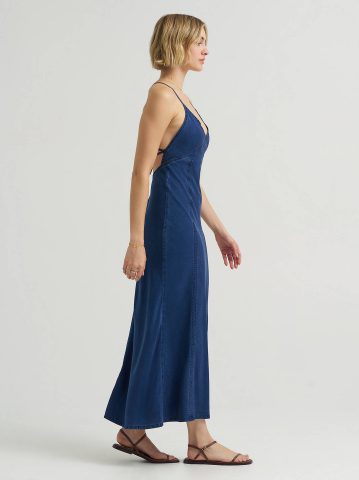Women's Cross Back Maxi Slip Dress