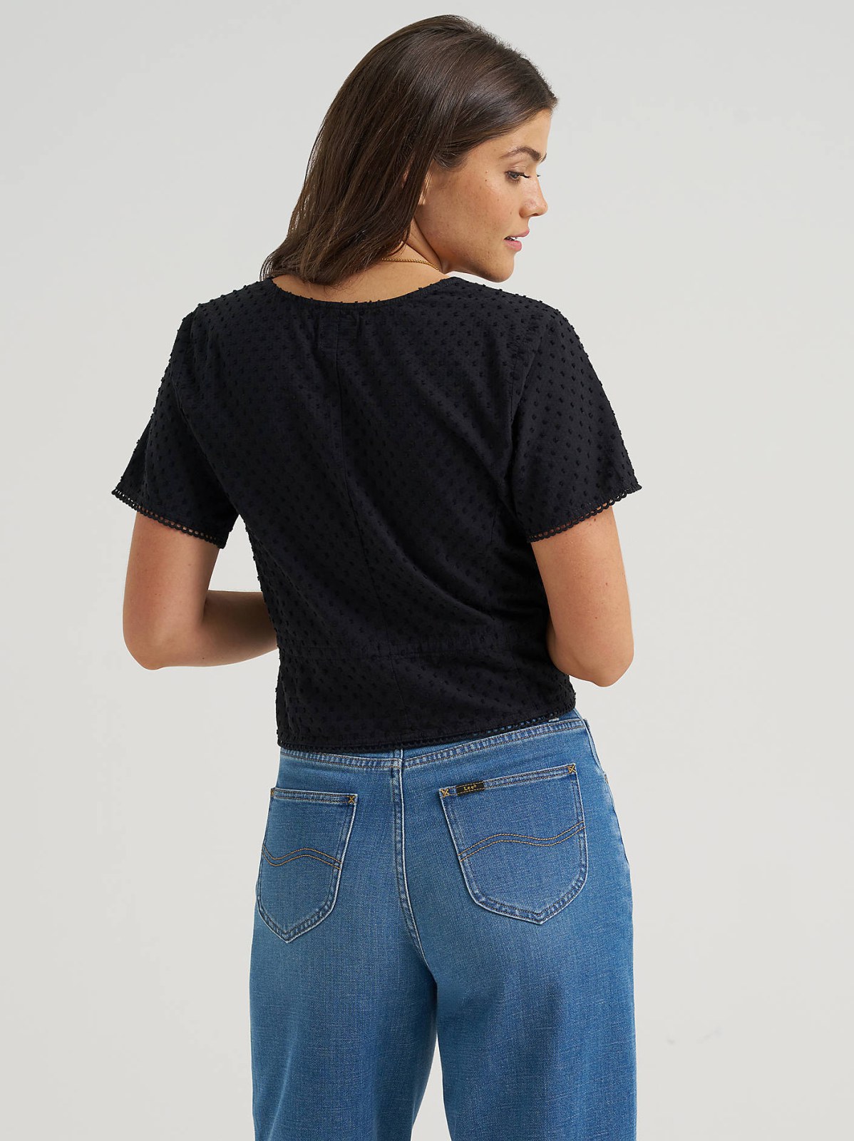 Women's Button Front Tie Top - view 2