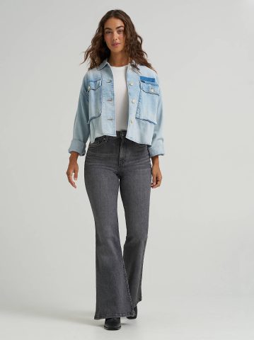 Women's Oversized Double Pocket Utility Overshirt