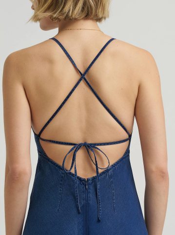 Women's Cross Back Maxi Slip Dress